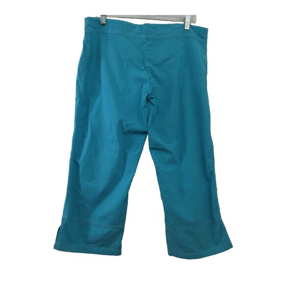 Alpine Design Womens Capri Pants Size Large Blue Pockets Outdoors Hiking Stretch - Picture 2 of 7